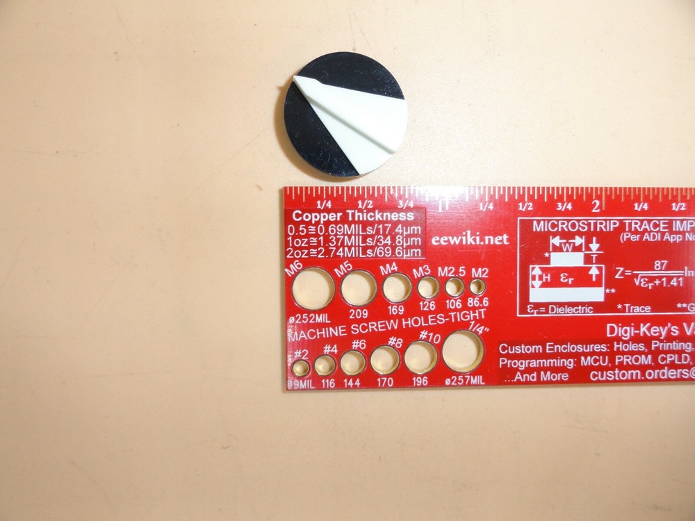 Black / White Pointer Knobs (Lot of 10)