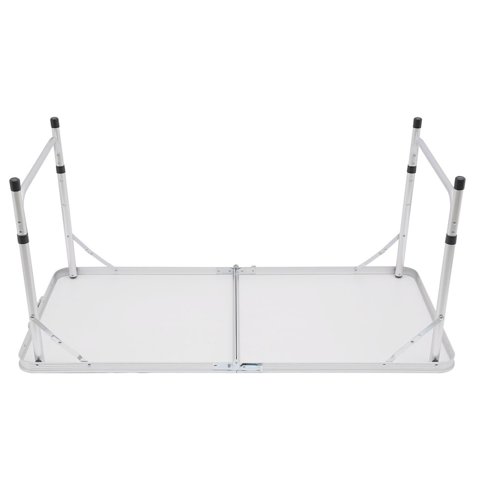 Portable Folding Table Indoor & Outdoor Adjustable Height Table for Picnic, BBQ