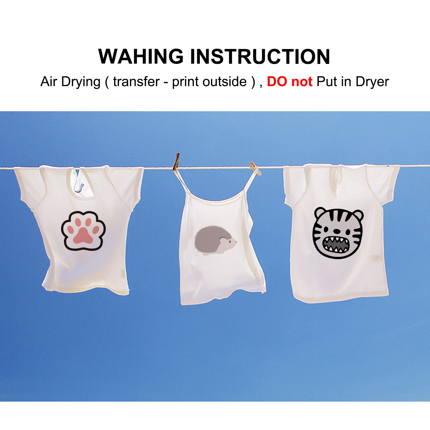 20 Sheets A-SUB Printable Inkjet Light T-shirt Transfer Paper 8.5x11 Iron On