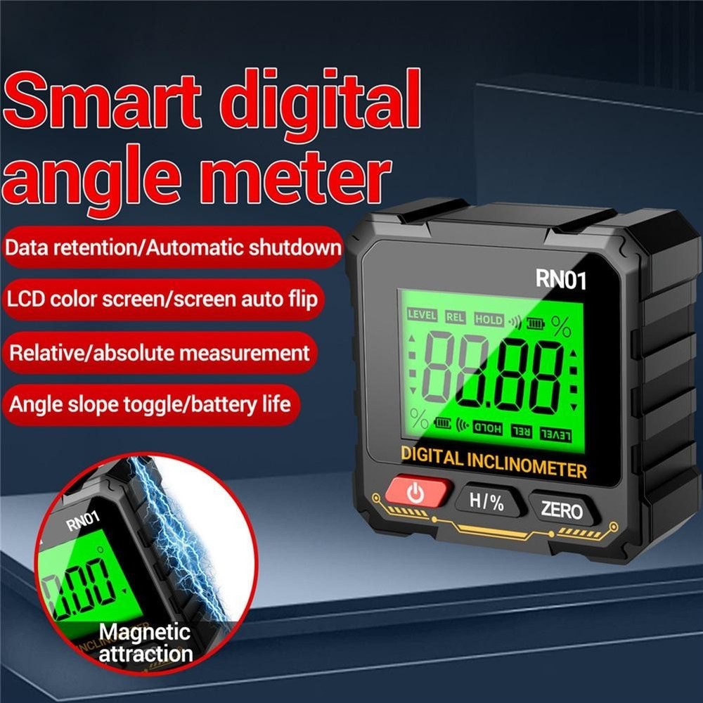 Electronic Digital Angle Meter RN01 with Backlit Display for Woodworking Use