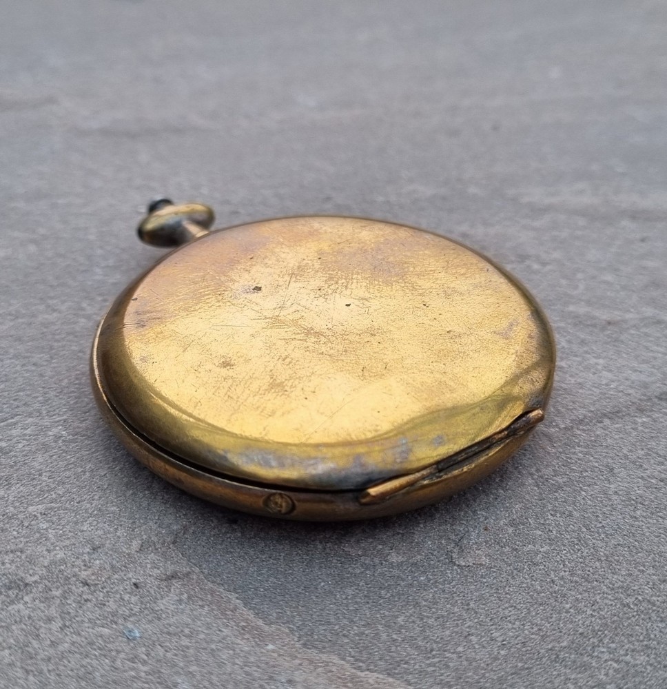 Antique Military Brass Compass