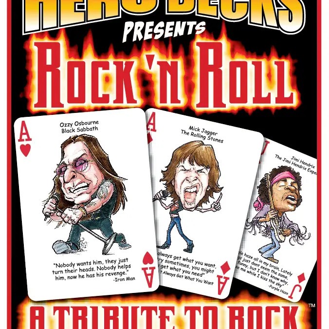 Hero Decks Rock N Roll Heroes Playing Cards 52 Factory Sealed Cards - Edition 8