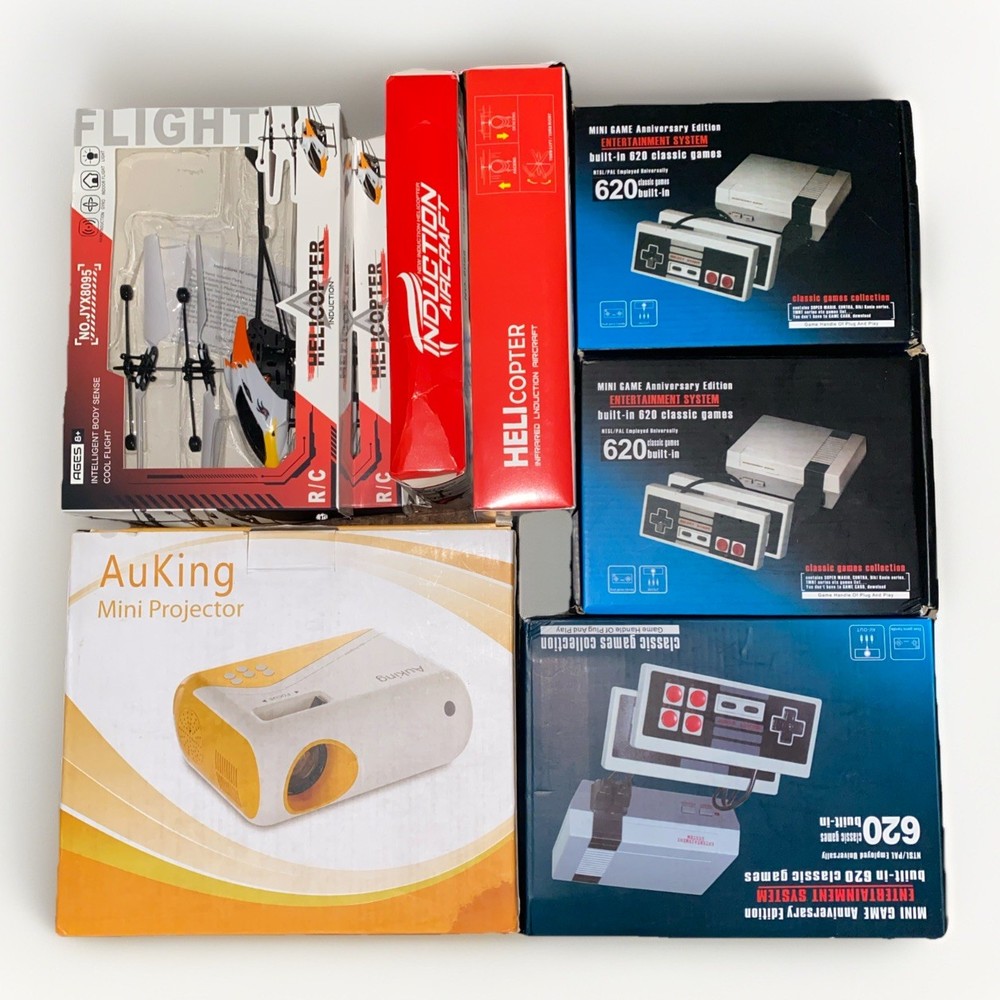 Electronics Game Bundle Retro Consoles Mini Projector RC Toys