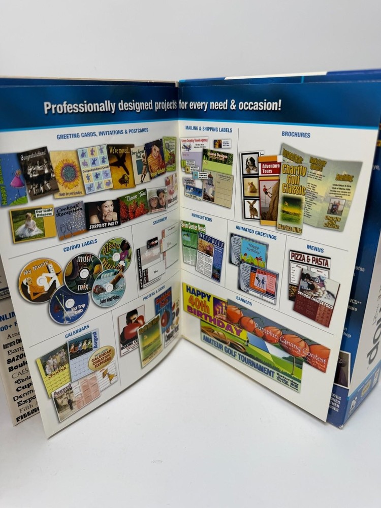 Broderbund The PrintShop Deluxe Version 21, 4 CD set