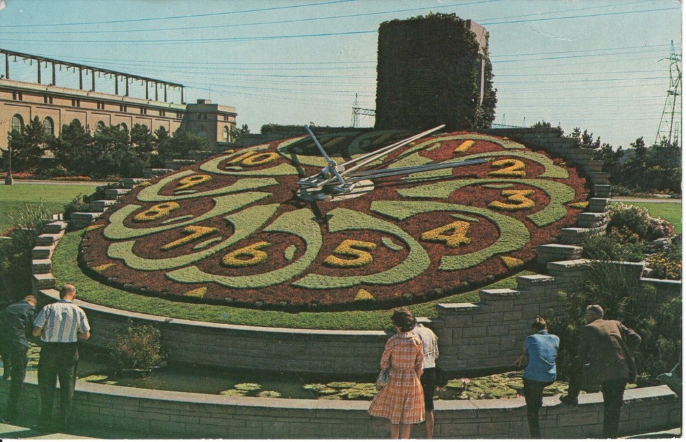 THE ONTARIO HYDRO FLORAL CLOCK - PC1363