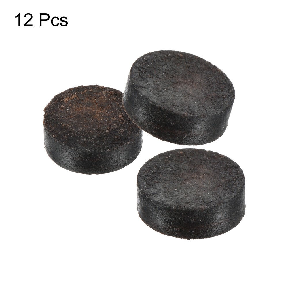 13mm Billiard Stick Tips, 12pcs Snooker Tip Stick Tips, Brown
