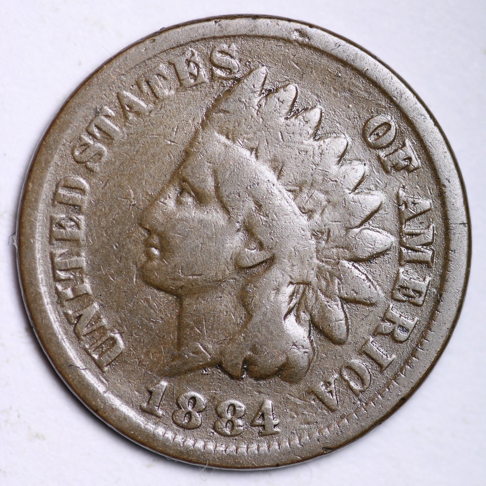 1884 INDIAN HEAD CENT G/VG FREE SHIPPING LOWEST PRICES ON THE BAY