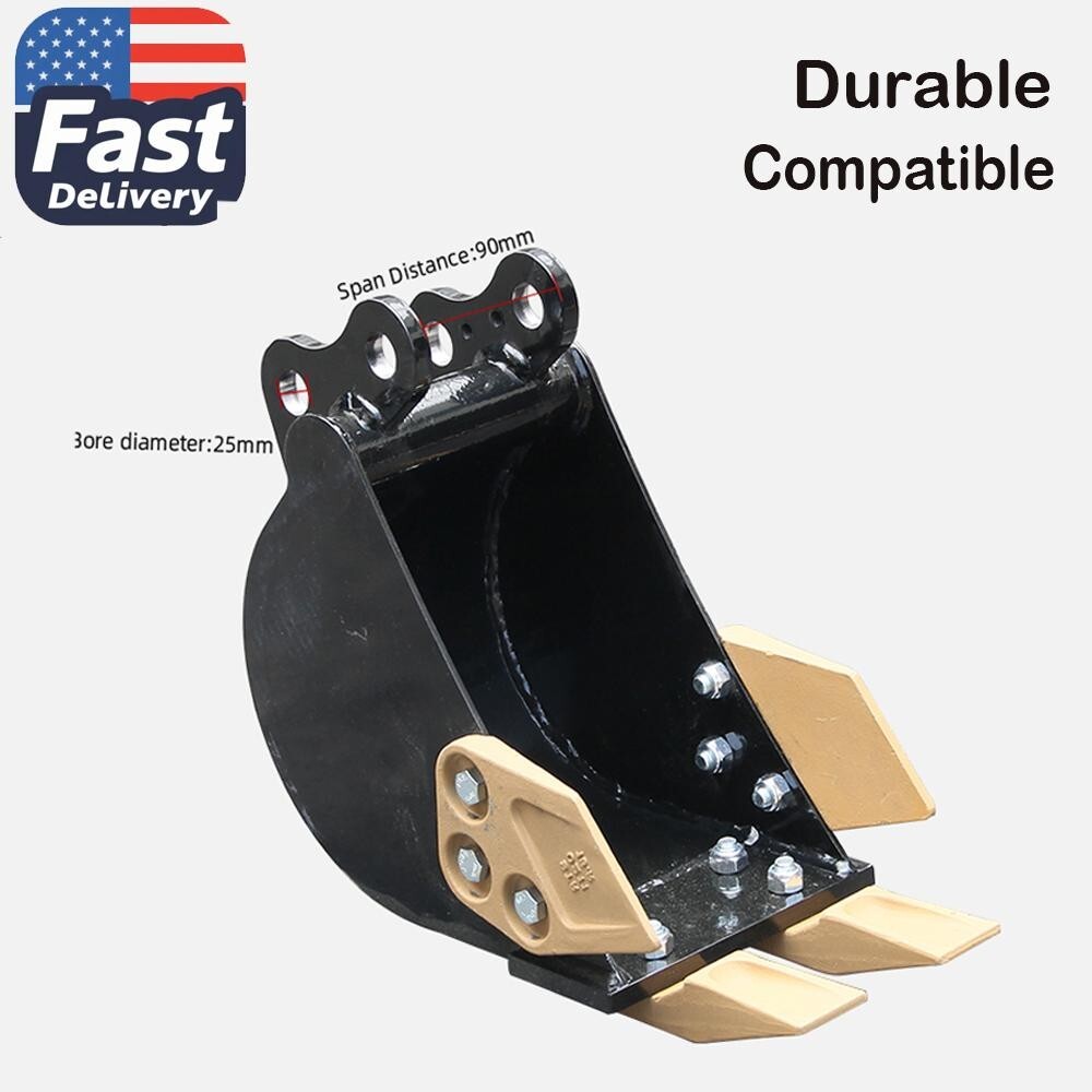 Narrow Trenching Bucket 200mm Attachment For Mini excavators Digger US Stock