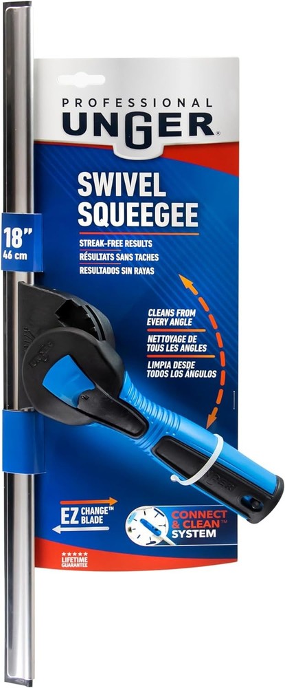 Professional Unger 18 in. Swivel Window Squeegee