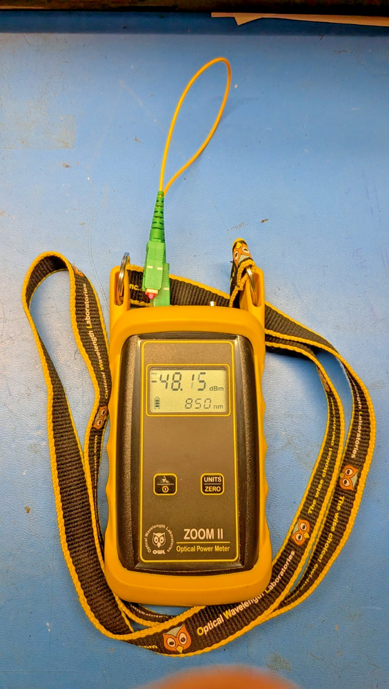 ZOOM II Optical Power Meter Model Z0-2V 9VDC Tested Working