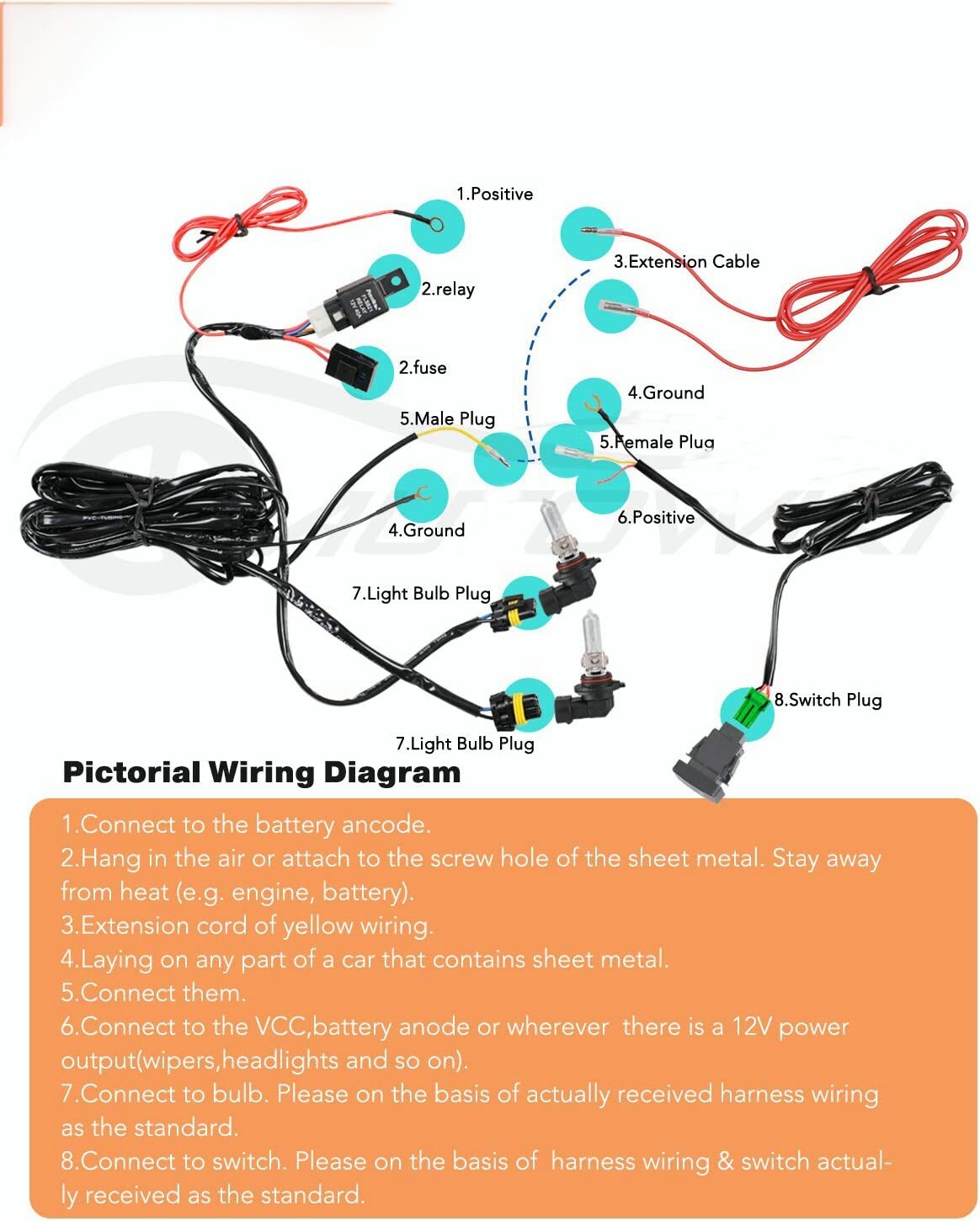For 2004-2005 Acura TSX OE Style Fog Light Driving Lamps Bumper Kit Clear Lens