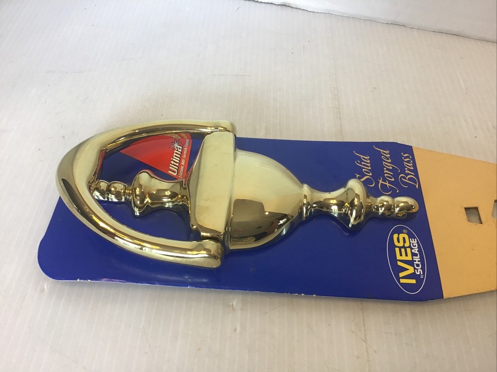 Ives Schlage Solid Forge Brass Door Knocker