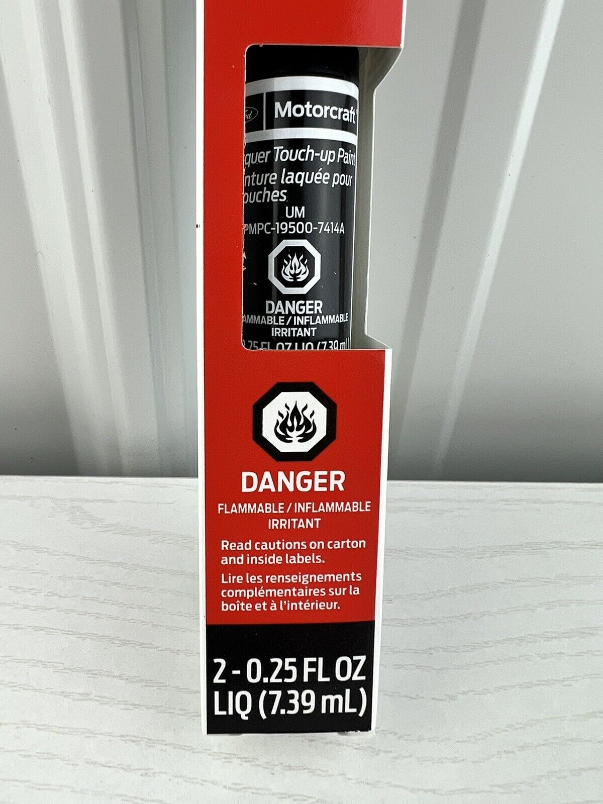 Genuine Ford Motorcraft Touch Up Paint Bottle Agate Black UM 7414A & Clear Coat