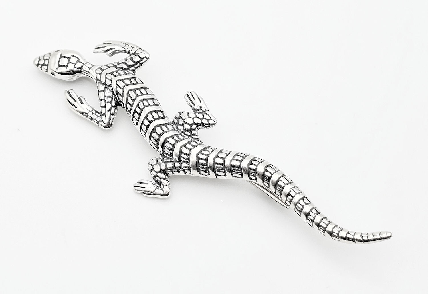 Sterling Silver Lizard Pin