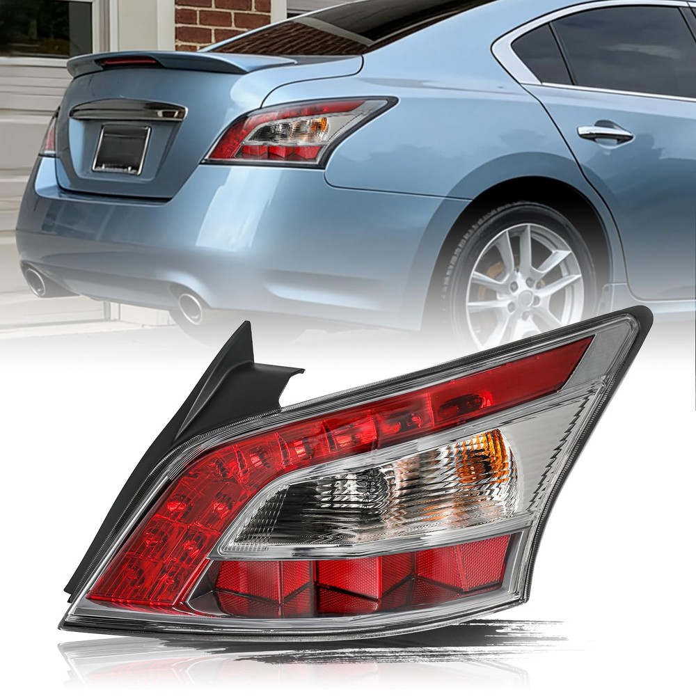 Tail Light Assembly for 2012-2014 Maxima Passenger Side with Bulbs