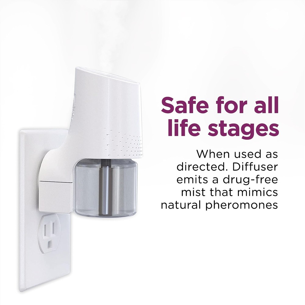 Comfort Zone 60 Day Starter Kit; 1 Multicat Diffuser & 2 Refills; Cat Calming