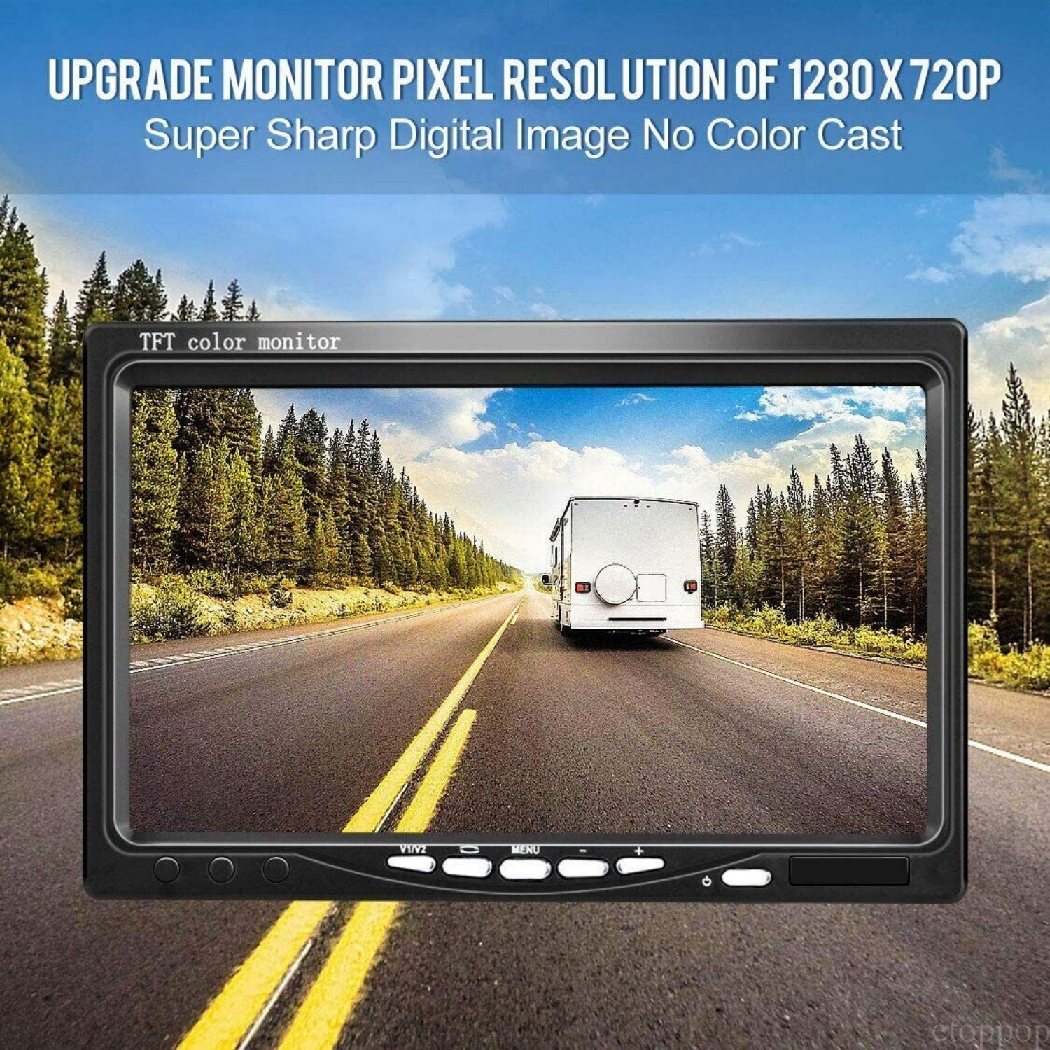 7'' Backup Camera and Monitor Kit System Back Parking Night Vision For Truck RV