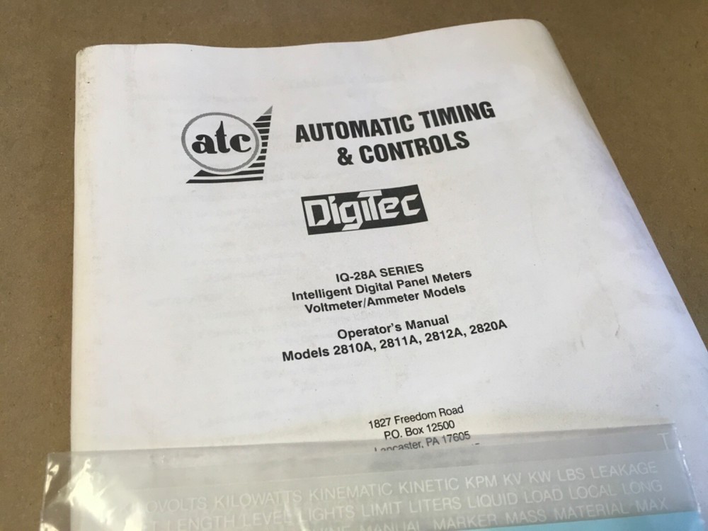 Digitec 2820A-27X Digital Panel Meter (KB)