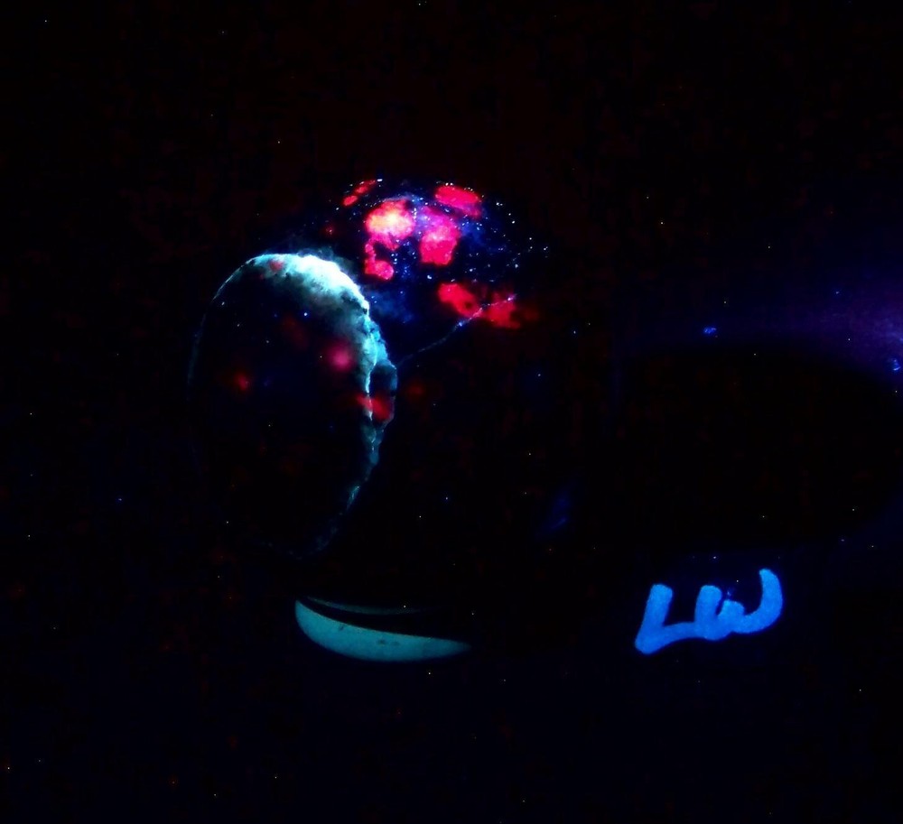 Fluorescent Ruby in Zoisite 64mm Sphere Collection Metaphysical or Decor 5198