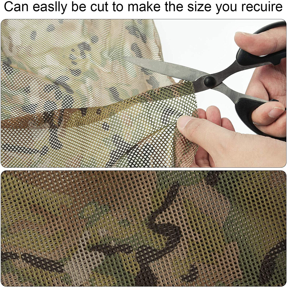 Hunting Blind 300D Durable Grid Mesh for Hunting,Camping,Sunshade,Shade,Disguise