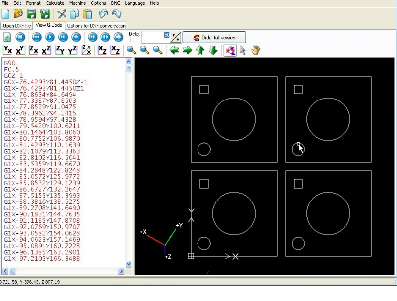 Software for Converting 2D DXF Drawings to CNC Machine G-Code mill router