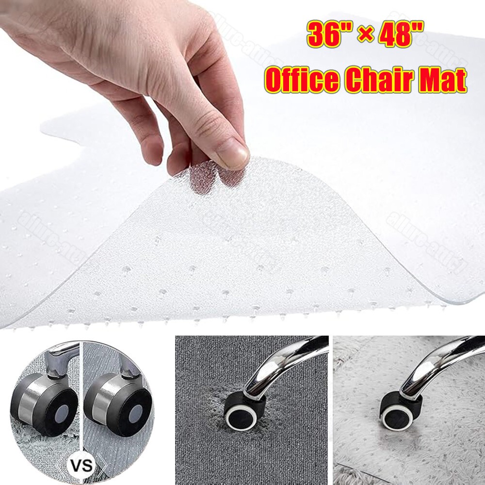 Office Chair Mat Computer Desk Chair Mat for Carpet Floor w/Extended Lip 36"x48"