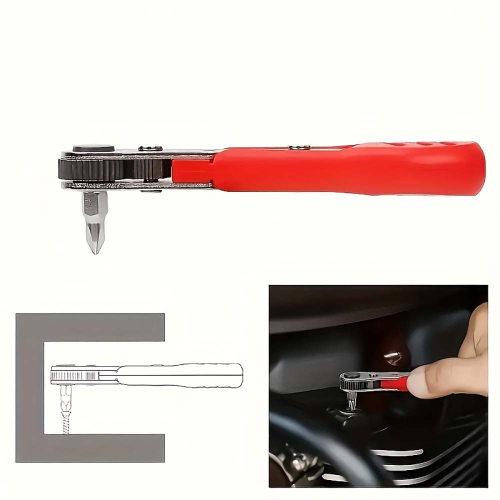 Secure Stable Precise Durable Well-Made Mini Ratchet Magnetic Screwdriver Wrench