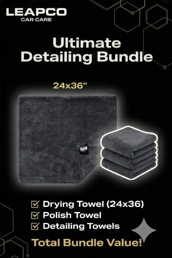 Twisted Loop Microfiber Car Drying Towel Large Auto Detailing Scratch Free 1300G
