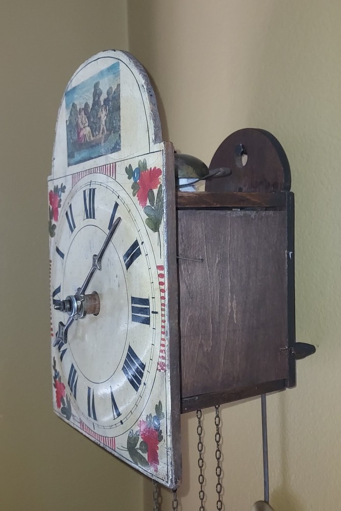 1860 Black Forest Lackschilduhren (Lacquered-shield) Clock