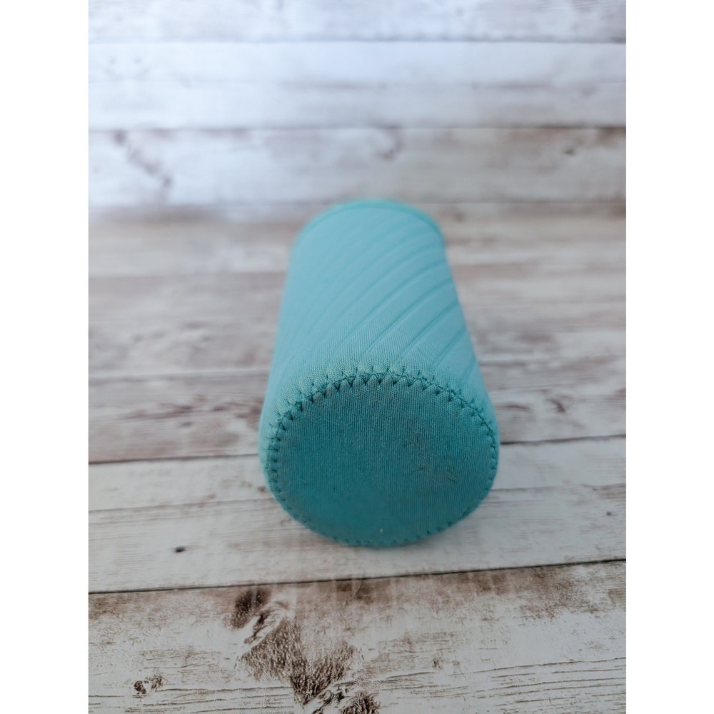 Turquoise Tone Fabric Long Bottle Insulator - Preowned