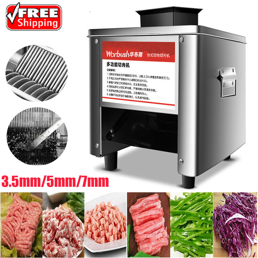 Commercial Meat Cutting Machine Stainless Steel Electric Meat Slicer Cutter 850w