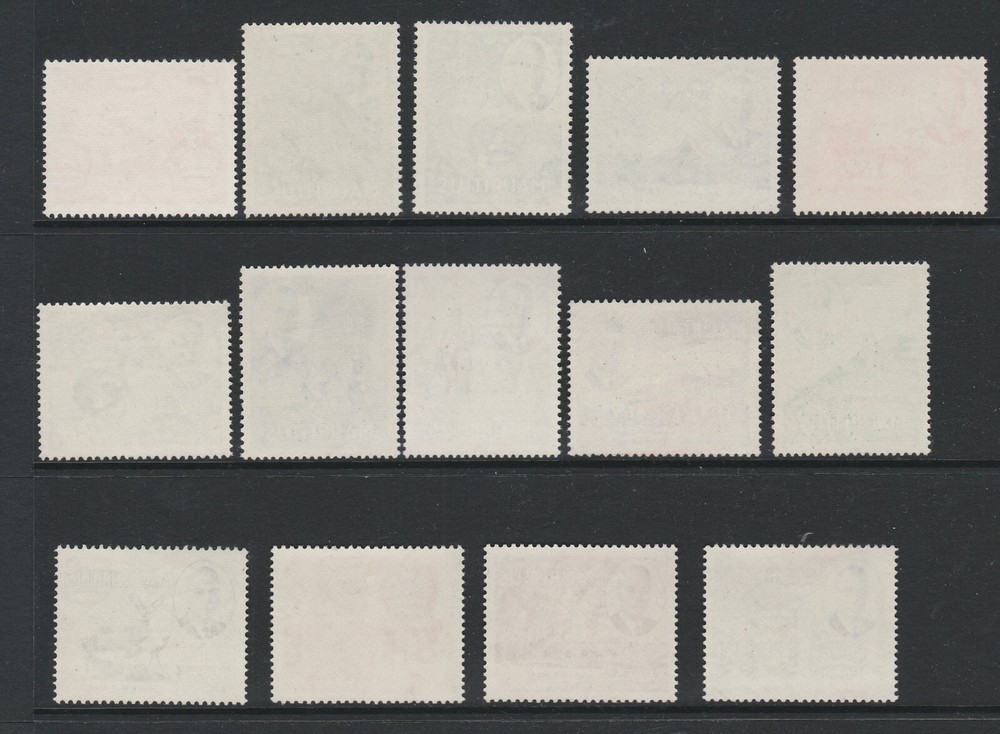 Mauritius 1950 Complete set SG 276-290 Mnh.