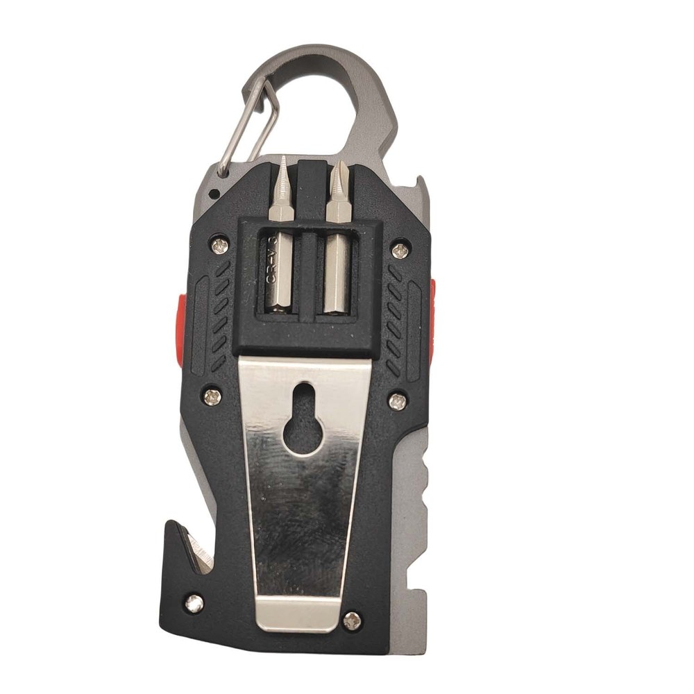 Multifunctional Flashlight 7 In 1 Keychain Led Light Screwdriver Whistle