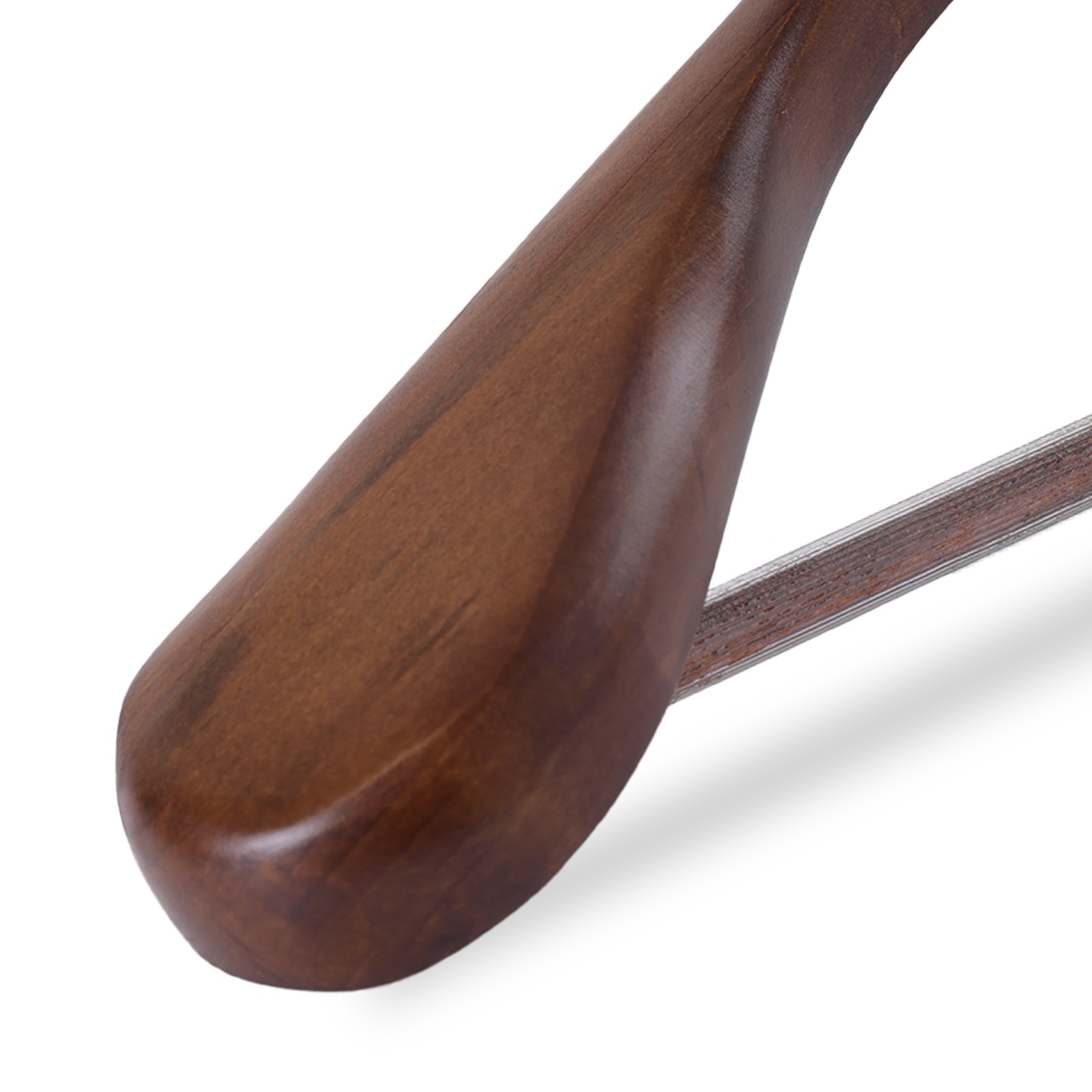 24-60x Solid Wood Outerwear Hangers 2.4" Wide Shoulder Clothes Hanger Suit Pants