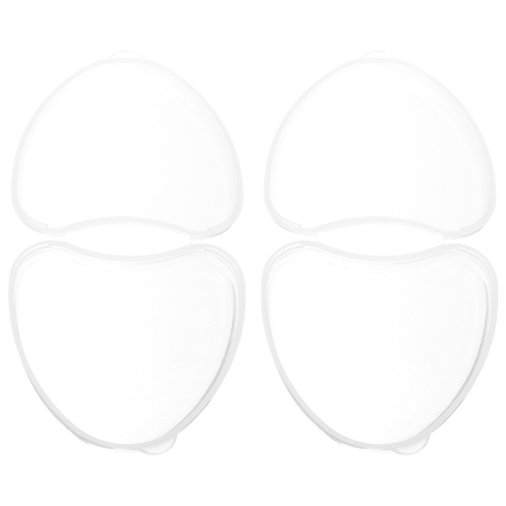 2 Pcs Convenient Denture Box Portable Container Lightweight Case