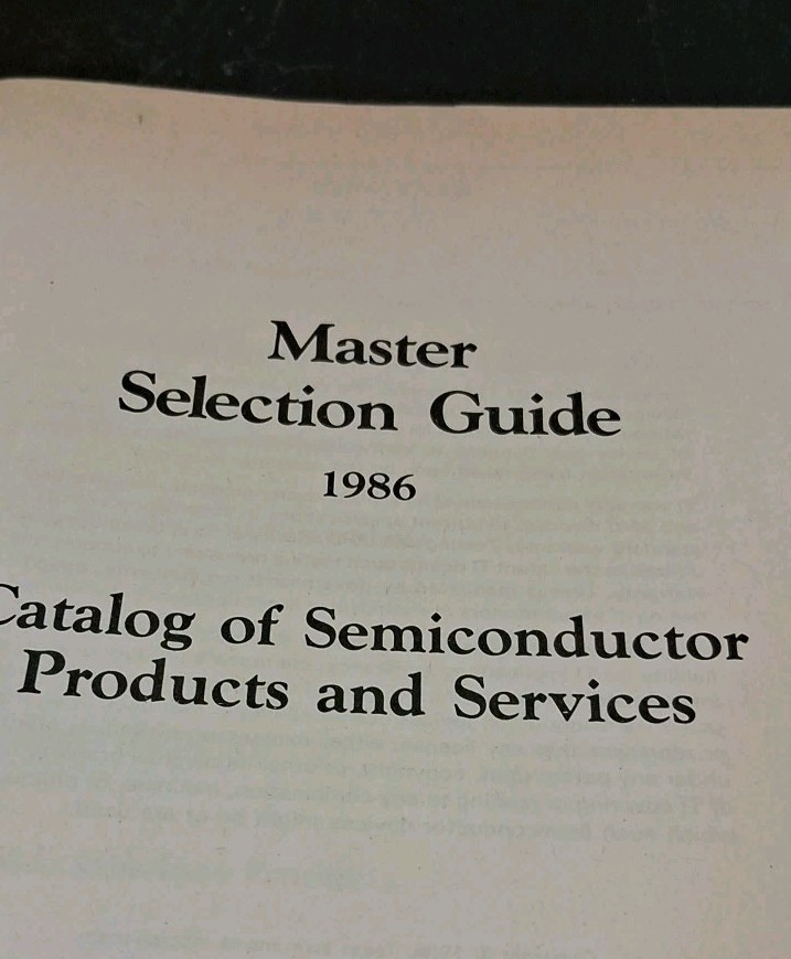 Texas Instruments Master Selection Guide 1986
