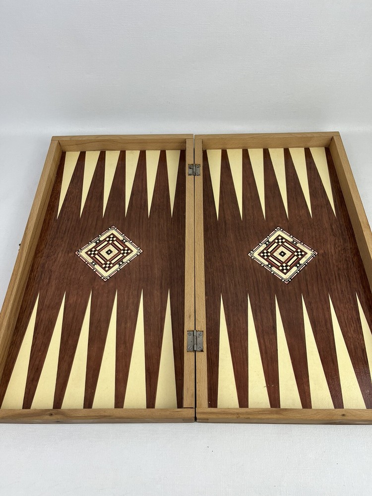 Wooden Chess/ Checkers And Backgammon Board