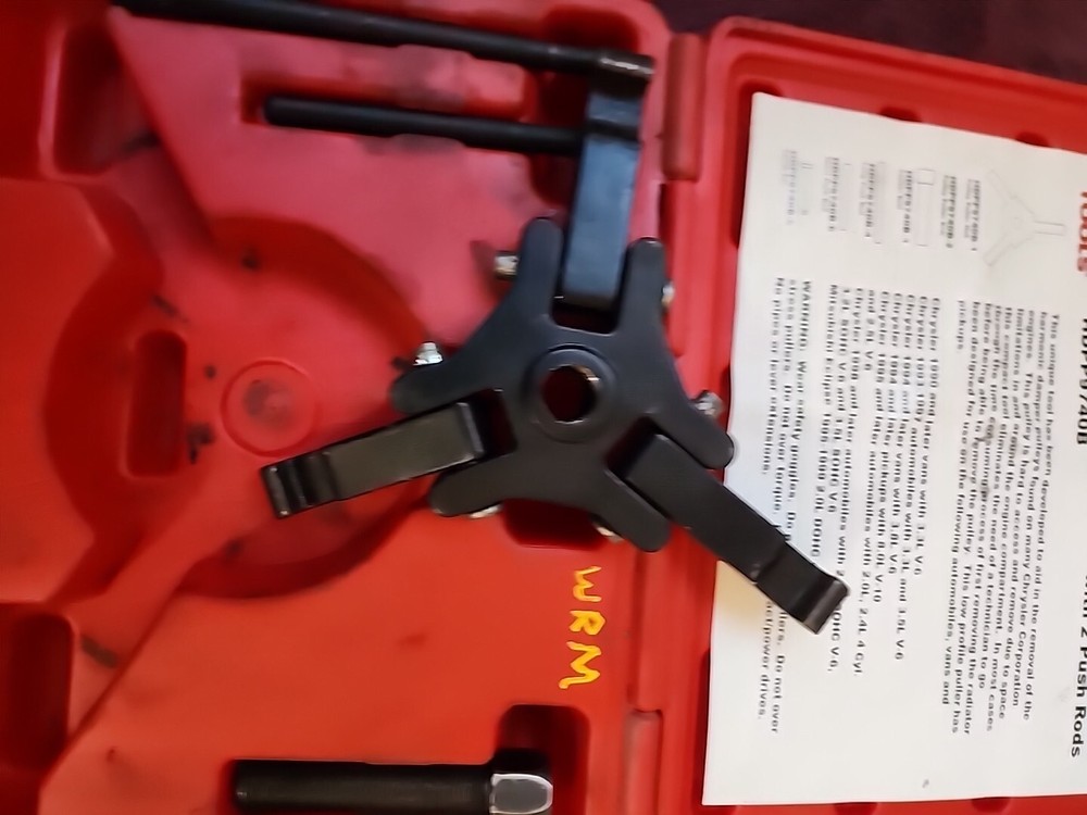 HARMONIC PULLEY PULLER WITH 2 PUSH RODS MAC TOOLS HDPP9740B