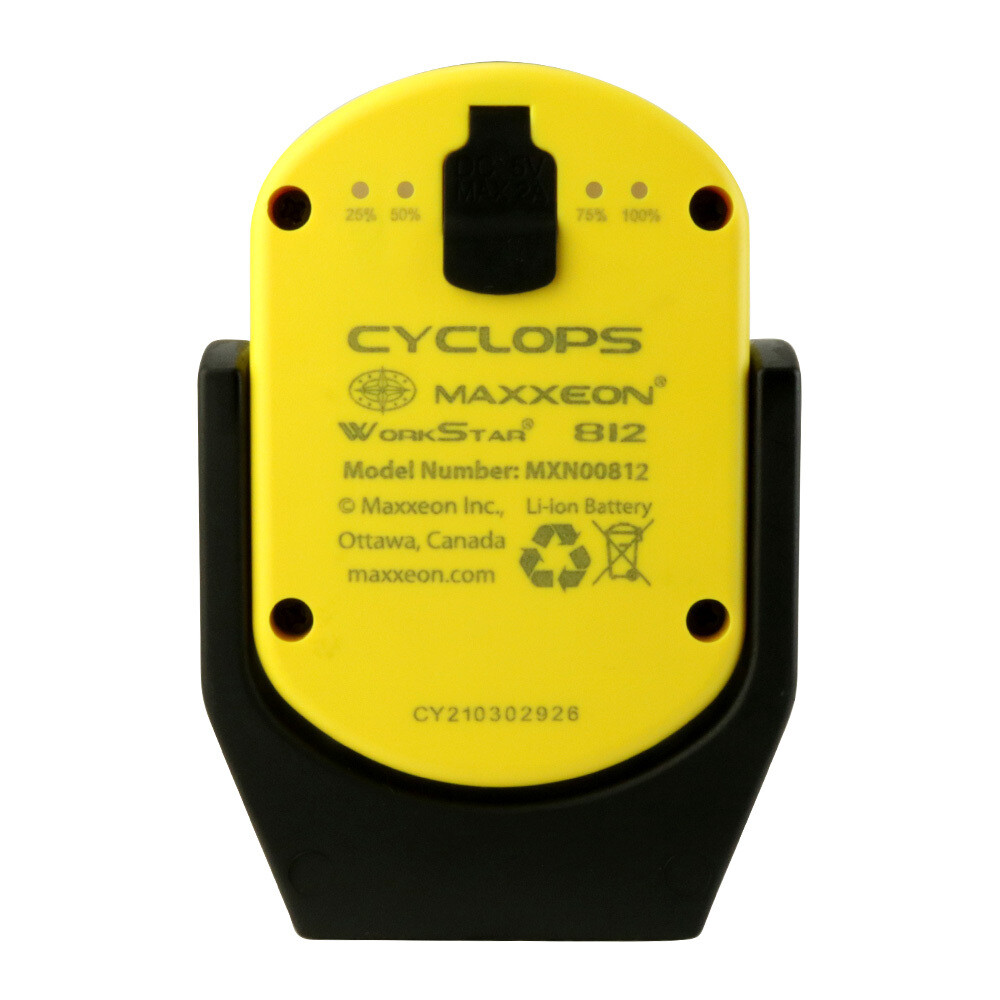 Maxxeon Work Star® MXN00812 Cyclops USB-C Rechargeable LED Work Light (Yellow)
