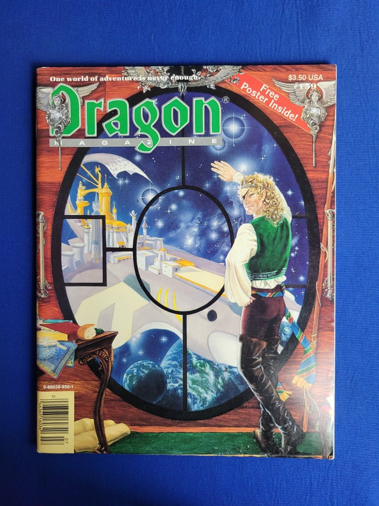 Dragon Magazine Issue #159 with Poster Insert