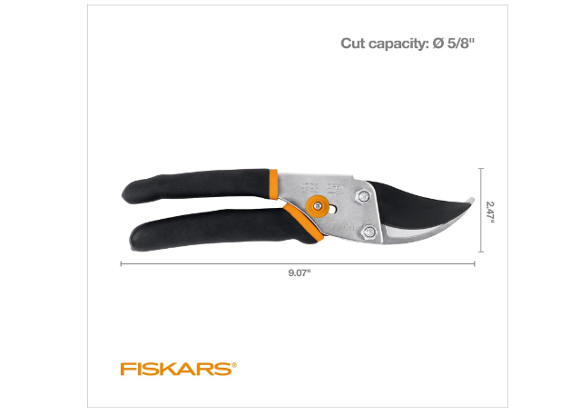 Garden Clippers Pruning Shears Plant Cutting Sharp Precision Long Lasting 5/8"