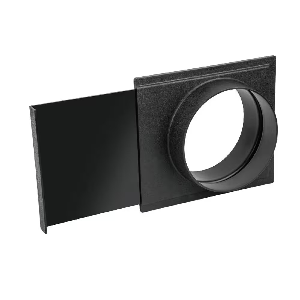6 In. ABS Plastic Blast Gate for Dust Collection Systems