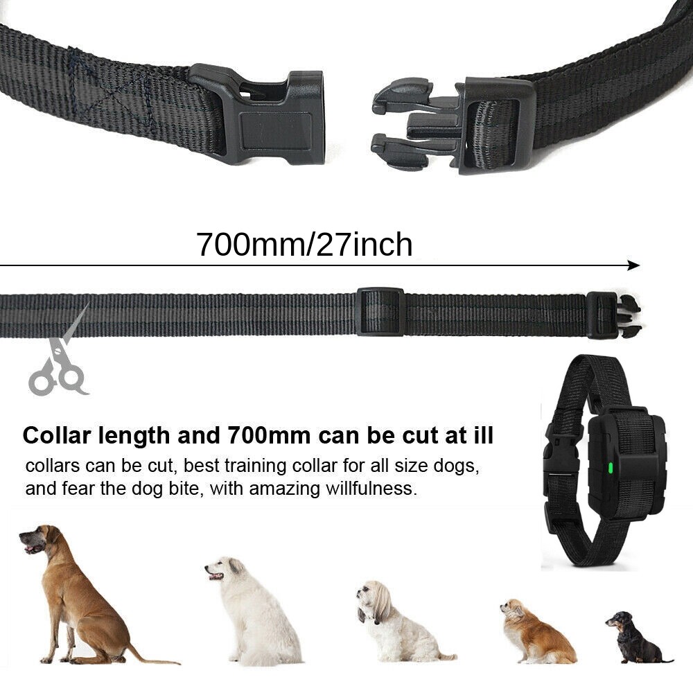 2700 FT Remote Dog Shock Training Collar Rechargeable Waterproof LCD Pet Trainer