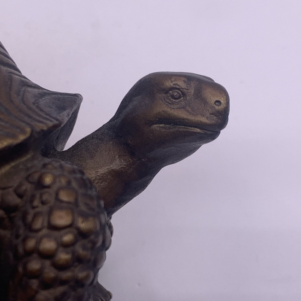 Bronze Tortoise Turtle Signed Chipraus Figurine