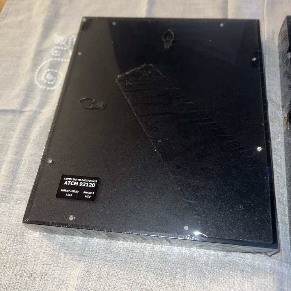 (2) 8” X 10” Display Cases, Solid Wood, Hinged, New