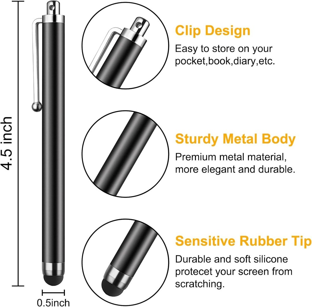 Stylus Pen [10 Pack] Universal Capacitive Touch Screen Pens for Tablets, iPad mi