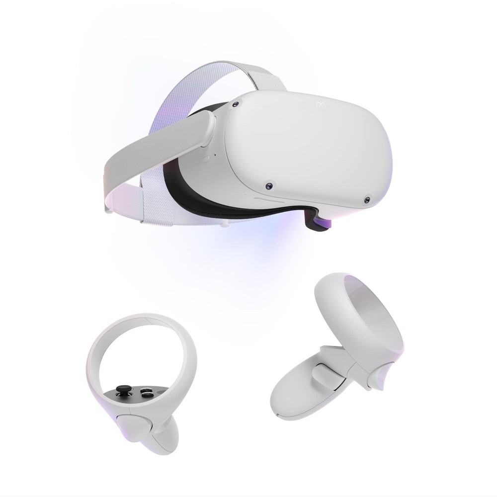 Meta Quest 2 VR Headset with Controllers and Cable 128GB