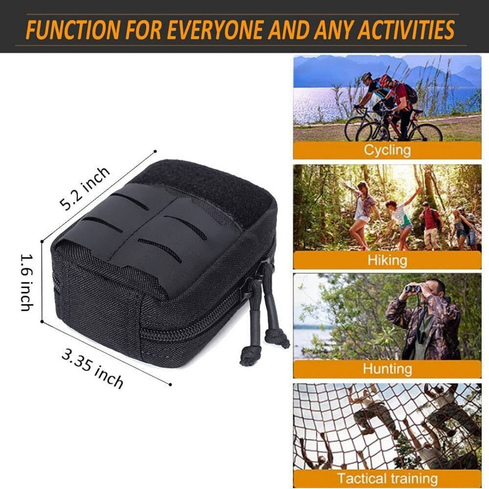 Tactical Small Admin Pouch Multi-Purpose Molle EDC EMT Utility Pouch Tool Pouch