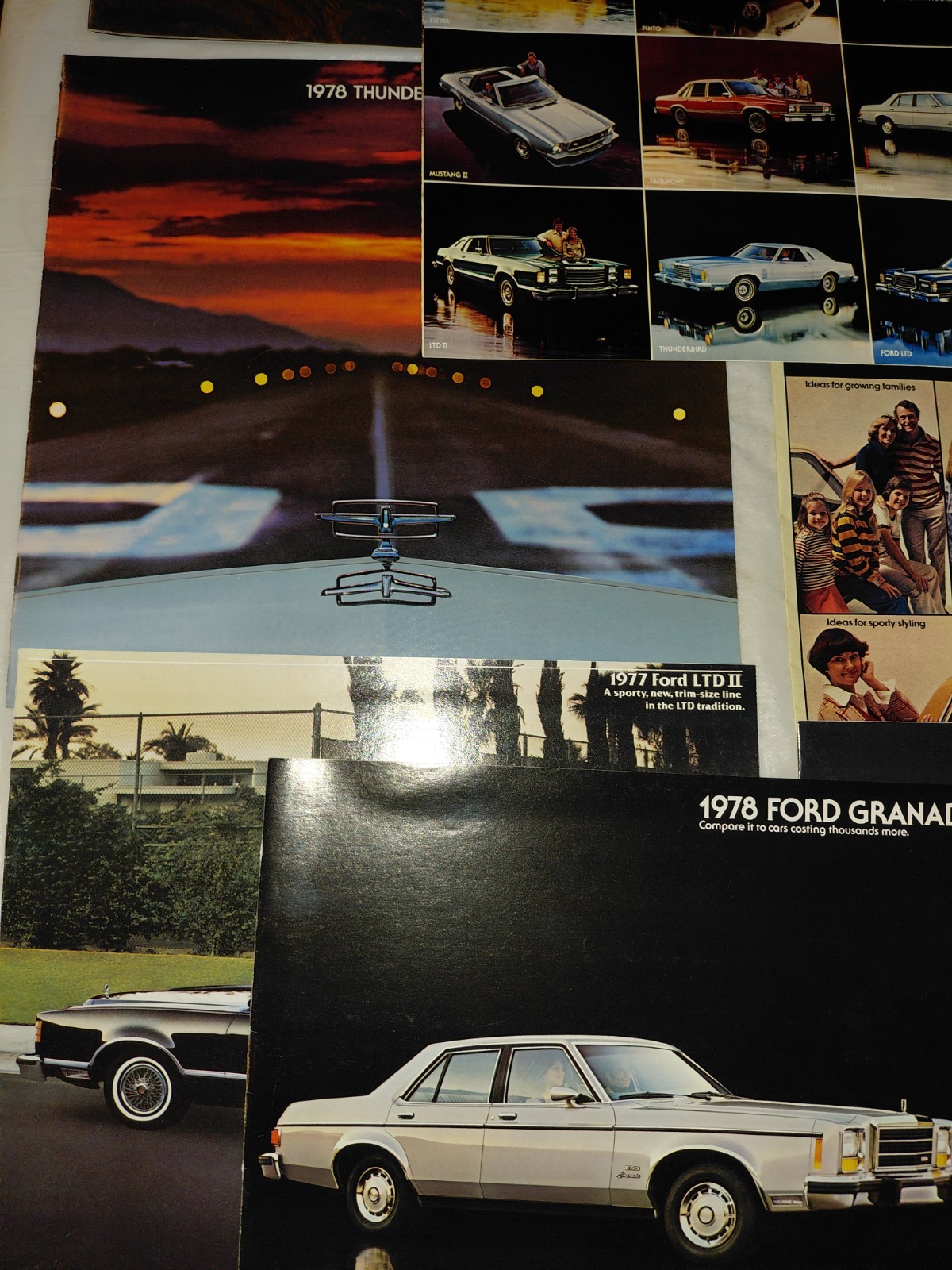 Lot Of 20 Vintage 1970s Ford Cars Brochures & Magazines Etc. New Old Stock