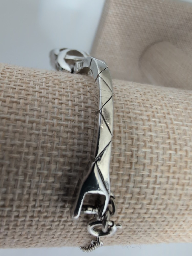 Monet Infinity Silvertone Bracelet w Chain Extender